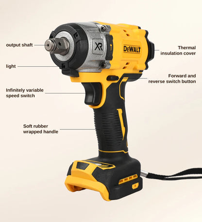 Dewalt DCF922 Brushless Impact Wrench High Torque Cordless Electric Wrench Tire Repair Tool 20V Rechargeable Power Tools