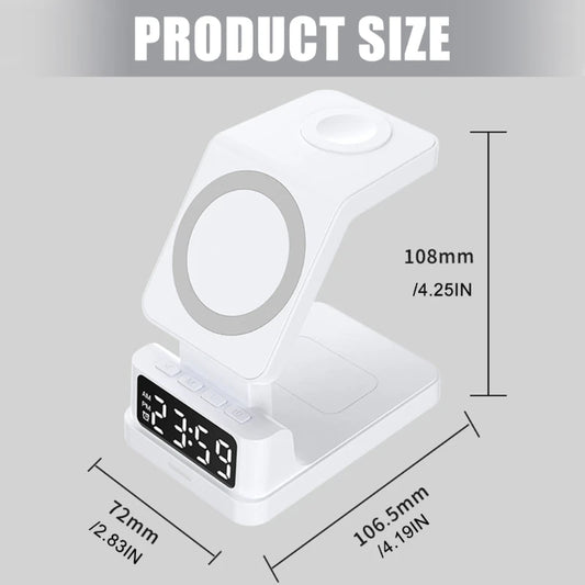 Wireless Chargers Phone Charging Station: Chargers Stand Multiple Devices for Cellphone Smartwatch Earphone F19E
