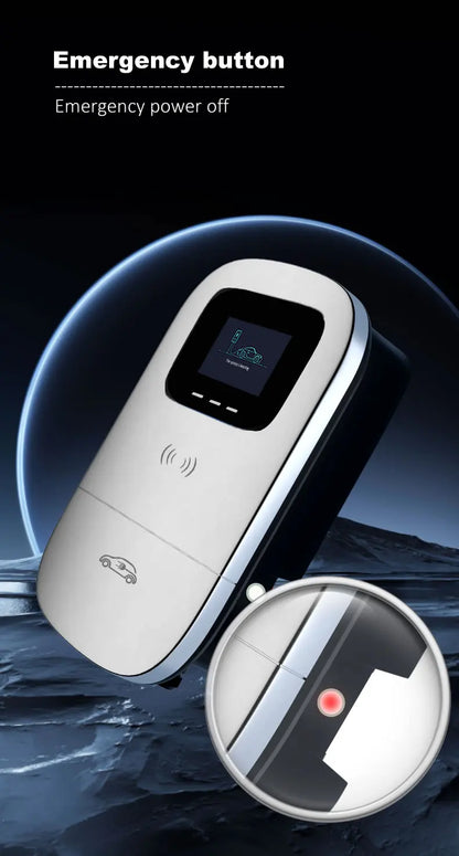 JIGU 11KW Electric Vehicle Charger GBT Car Charging Station Wallbox 380V EV Charger 16A GB/T Charging Cable 10 meters