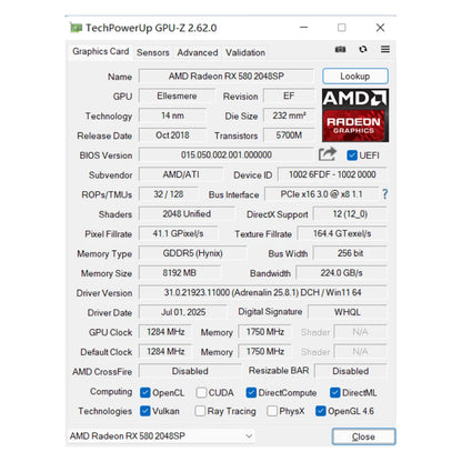 Graphics Cards SOYO Radeon RX580 8G GDDR5 Memory Video Gaming Card 8PIN PCIE3.0x16 Desktop Computer Components 256bit 3DP/1HDMI