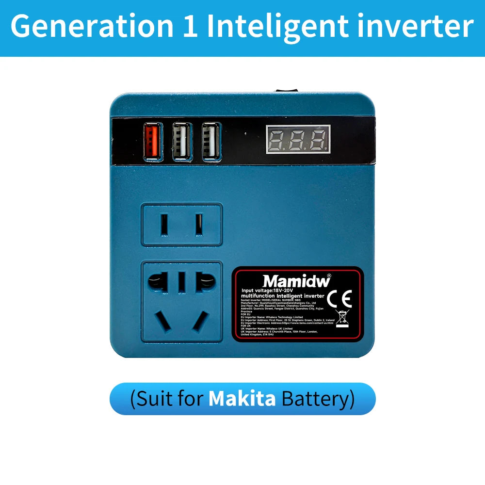 New 120W Lithium Battery Inverter DC 18-21V To AC 220V Electric Tool Battery Inverter Power Inverter, Stable power output