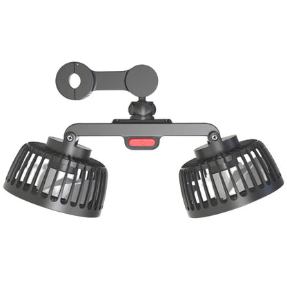 12V/24V Car Powerful Fan USB Charging Auto Headrest Ventilation Fan 360 Degree Rotation Electric Car Cooling Fan for Vehicle SUV