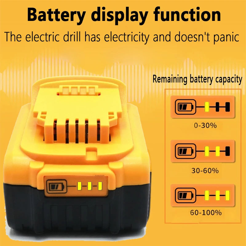 For DeWalt 20V Lithium Ion Batteries 20V 12Ah DCB203 Li Ion Battery Replacement DCB206 DCB205 DCB204 DCB200 Power Tools