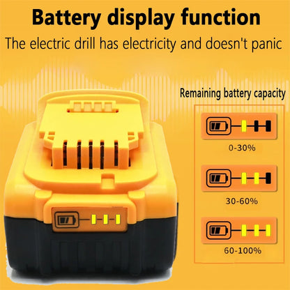 For DeWalt 20V Lithium Ion Batteries 20V 12Ah DCB203 Li Ion Battery Replacement DCB206 DCB205 DCB204 DCB200 Power Tools