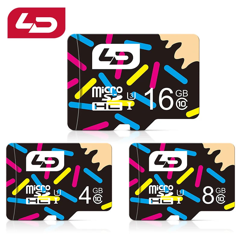 High-Speed Memory TF Card Micro SD Card 16GB, 4GB, 8GB Suitable for Tablets, Cameras, Phones, Laptops, Car Audio Systems