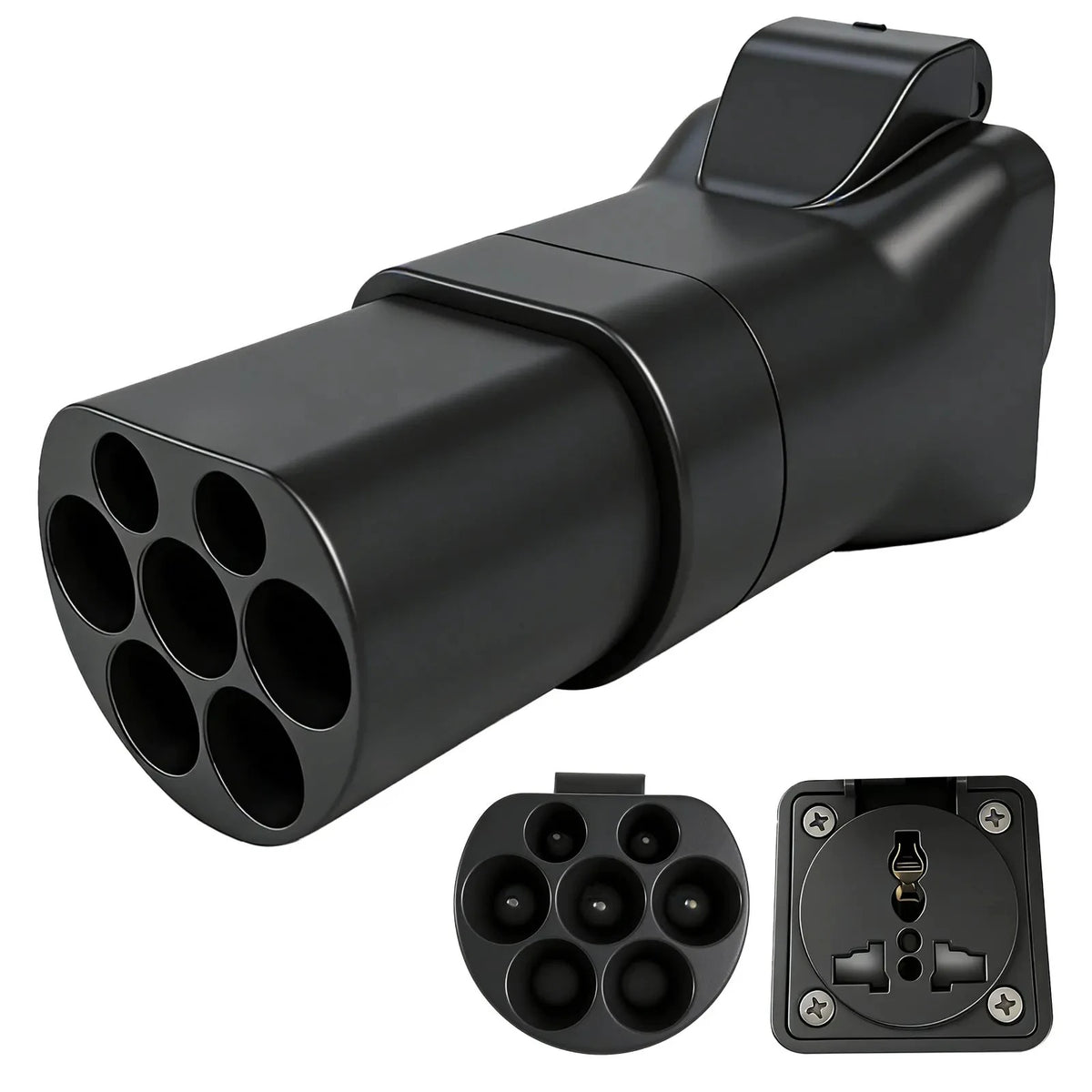 Portable EV Charging Adapter 220V Type 2 Male Plug to Schuko Socket Converter for IEC 62196-2 Charging Stations Electric Scooter