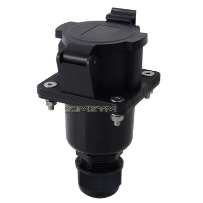 SAE J1772 Type 1 EV Charger Inlet Socket 16A/32A/48A 240V AC EV Charging Port Flange Mount Electric Vehicle Charging Receptacle