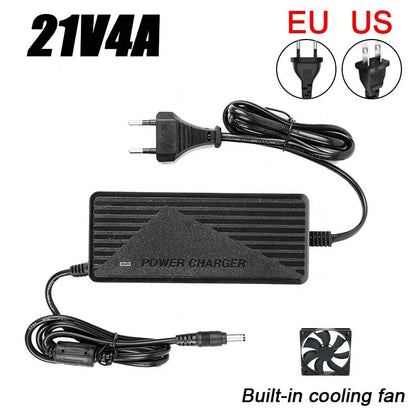 Lithium Battery Pack Charger 12.6V 6A 5A 21V 4A 3A Fast Charging for Power Tool 5s 18V 21V Li-ion Battery Charger EU US Plug