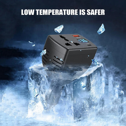 150W Car Inverter DC 12V to AC 220V Converter with Digital Display Type-C Port Adapter for Vehicle Charger Car Power Outlet