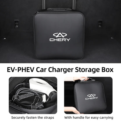 EV Car Charging Cable Storage Box Electric Vehicle Charger Cables Carry Bag For Chery Tiggo 7 Pro 8 4 5 3 2 T11 5X Amulet Fora