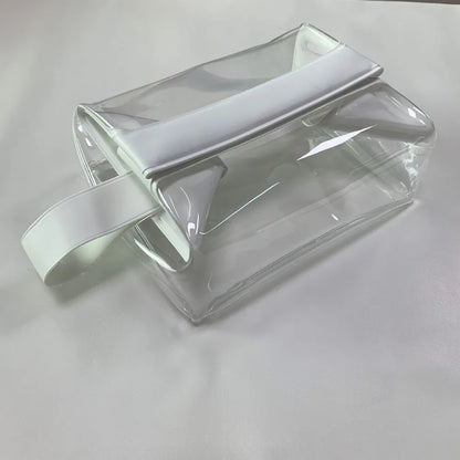 Clear Toiletry Bags with Magnetic Closure Leak-proof Makeup Bag Large Capacity PVC Cosmetic Pouch for Women Men Traveling