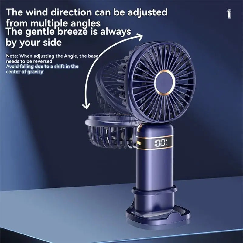 [NEW!N92R】 USB Rechargeable Handheld Fan Portable Handheld Fan Foldable Rechargeable Small Fan C