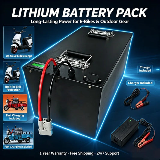 72V150Ah Lithium Battery 45Ah 55Ah 35Ah 80Ah 100Ah 120Ah 180Ah 200Ah Lifepo4 for 7KW 14KW Scooter Motorcycle Tricycle Hybrids