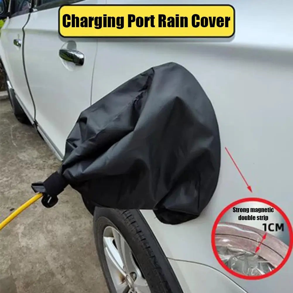 EV Charger Plug Port Rain Cover Magnetic 360° All-round Waterproof Dustproof Charger Gun Protector for Electric Car