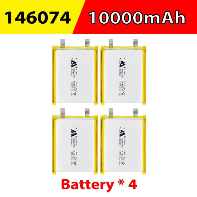 3.7V 10000mAh 146074 Lithium Polymer Battery 1376074 Lipo Li-Po Rechargeable Batteries for Diy Power Bank Laptop Hand Warmer