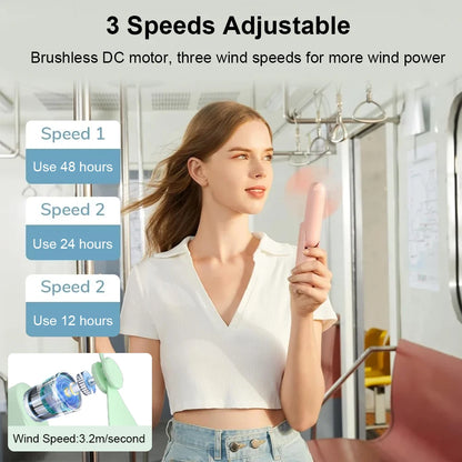 Mini Portable Handheld Fan 2000mAh USB Rechargeable Folding Small Pocket Fan with Handy Power Bank Foldable Hand Fan for Outdoor