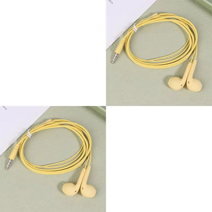 1/2/3pcs Universal 3.5mm Stereo In-Ear Headphones Sport Music Earbud Handfree Wired Headset Earphones with Mic For Xiaomi Huawei