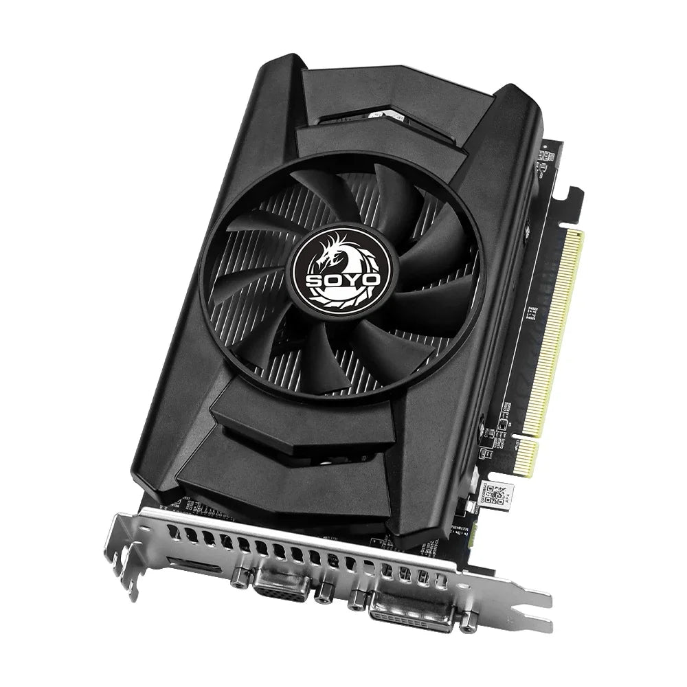 SOYO AMD Radeon R7 350 4GB Graphics Card DDR5 Memory 128Bit HDMI-compatible VGA DVI Video Card for Desktop Computer Components