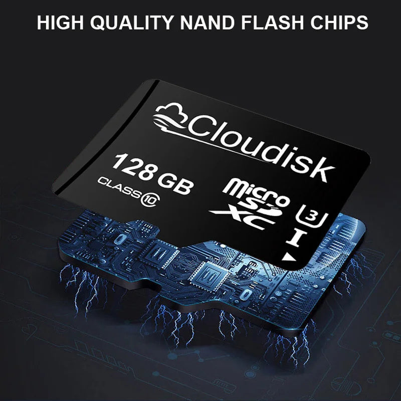 Cloudisk Memory Card 8GB 4GB 2GB 1GB Micro SD Cards 128GB 64GB 32GB SDXC U3 V30 C10 16GB For Phone Tablet Monitor Camera