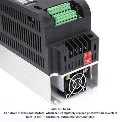 Solar Automatic Water Pump Inverter DC to AC 0.75kw-11kw 220V or 380V Output Variable Frequency Speed Controller For Water Pump