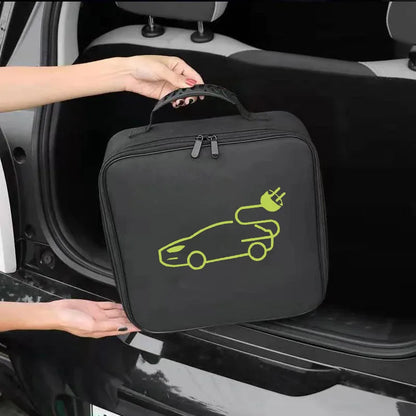 New Electric Vehicle Car Charging Cable Storage Carry Bag EV Charger Plugs Sockets Waterproof Fire Retardant Equipment Container