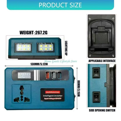 E74E 21V To 220V Converter Intelligent Inverter Electric Tool Power inverters Power Conversion Power Tool Accessories