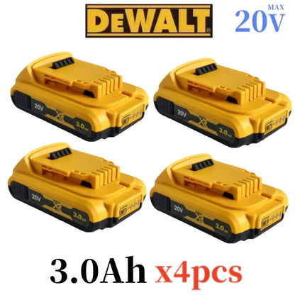 100% for DeWalt 18V 20V Max Lithium Batteries 20V 3Ah DCB203 Li ion Battery ReplacementDCB206 DCB205 DCB204 DCB200Power Tools