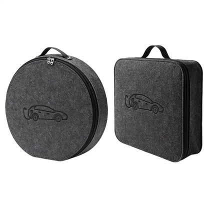 Energy Vehicle Charging Gun Storage Bag Portable EV Charger Cable Bag Waterproof Auto EV Charging Jumper Storage Bag