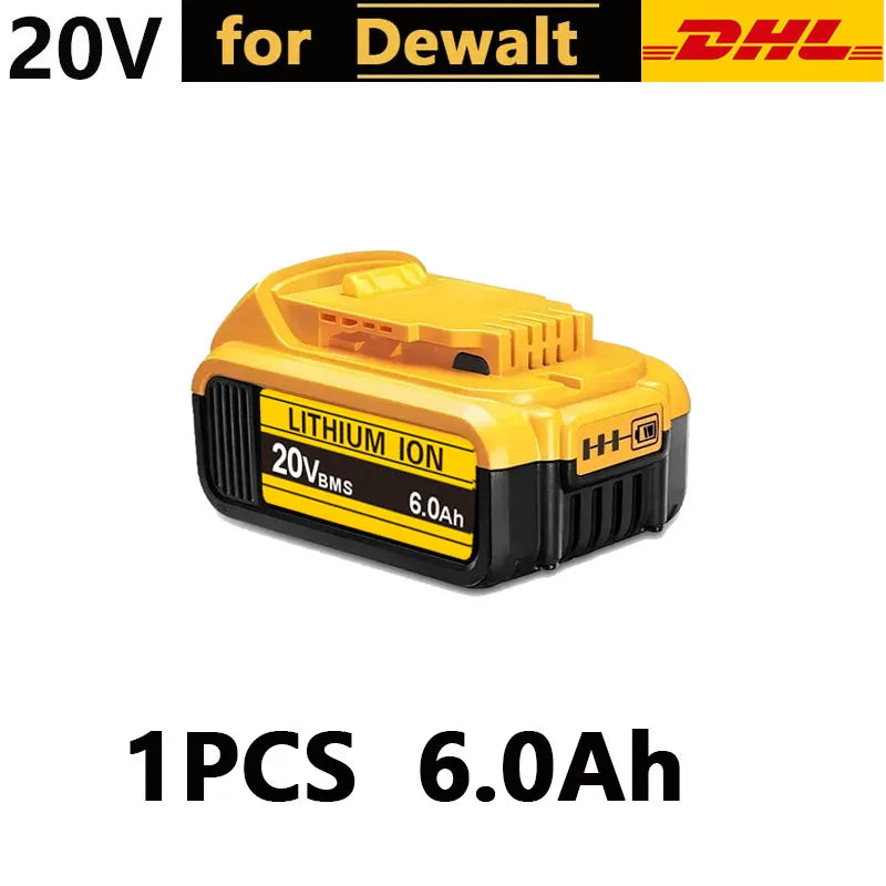 For DeWalt 20V Lithium Ion Batteries 20V 12Ah DCB203 Li Ion Battery Replacement DCB206 DCB205 DCB204 DCB200 Power Tools