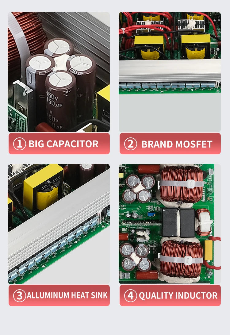 6kW circuit diagram DC AC power inverter 6000 watts 24v 220 solar power station inverter