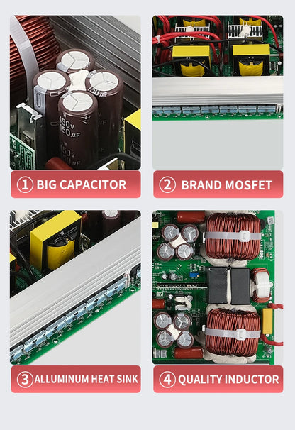 6kW circuit diagram DC AC power inverter 6000 watts 24v 220 solar power station inverter