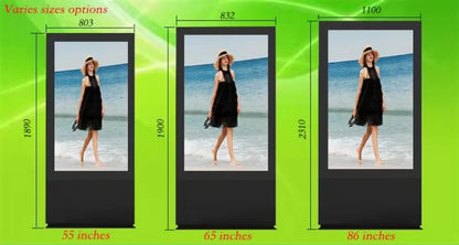 Customized ev charging station integrated lcd advertising display digital signage for commercial plaza retail business operators