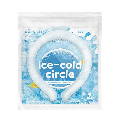 Summer Outdoor Ready Neck Cooling Tube and Ice Ring Reusable for Instant Cool Relief
