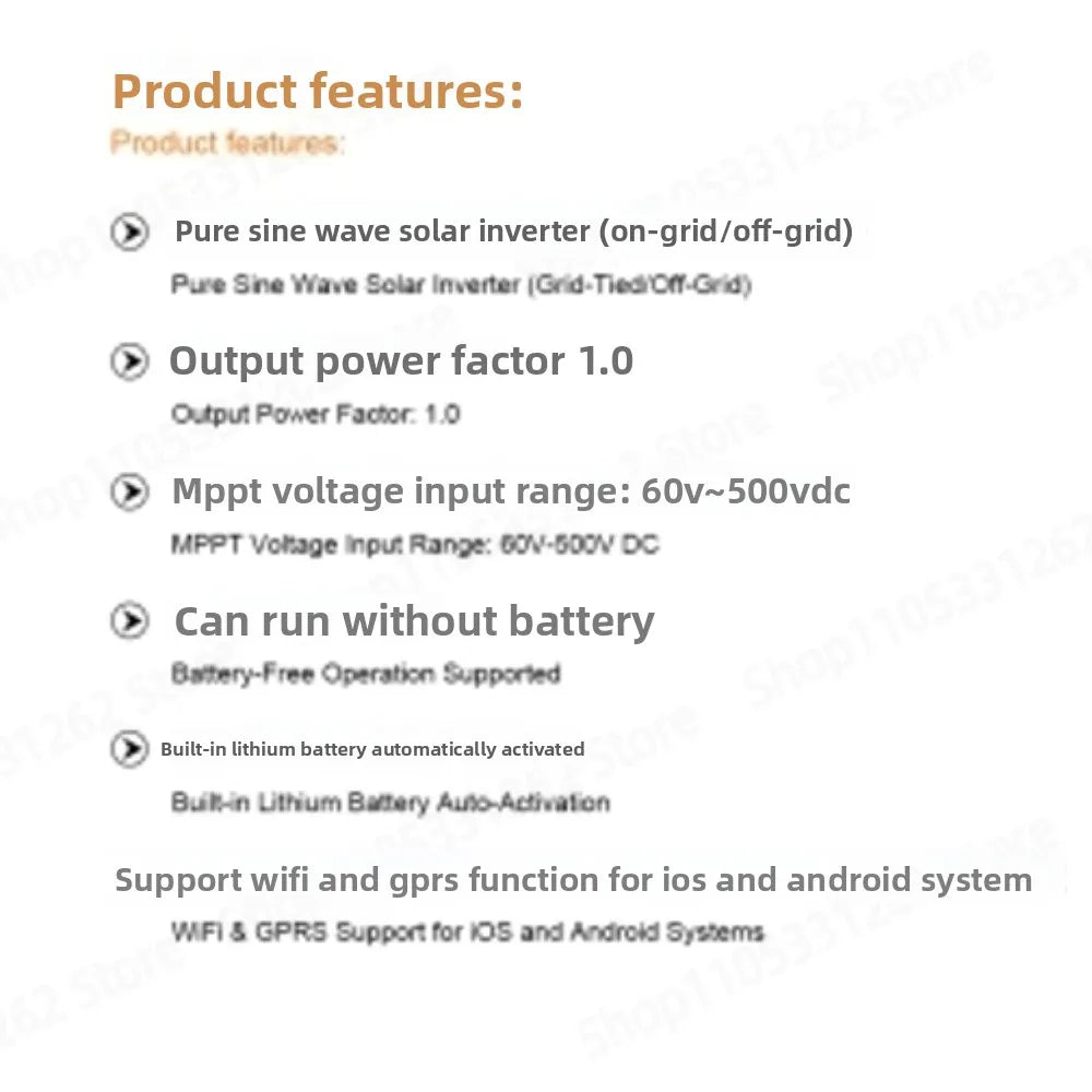 Solar PV inverse control integrated machine Solar inverter 3.6KW 24V
