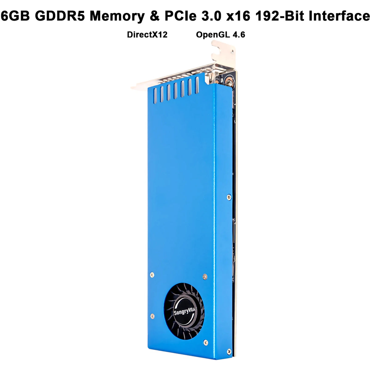 SongryVGA GTX 1060 3/5/6GB Low Profile Graphics Card,GDDR5 PCIe 3.0 x16 192-Bit HDMI DP Outputs Compatible SFF/Thin ITX/HTPC PC