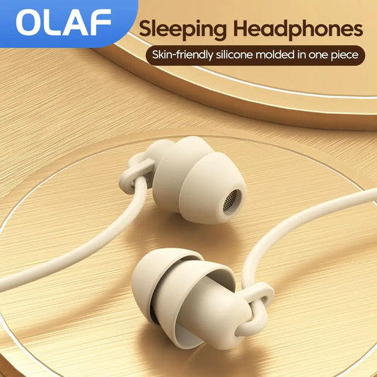 S2 Sleeping Headphone 3.5mm Wired Earphone Wire-controlled In-Ear Headset with Microphone Handfree Earbuds For Music Sport Phone