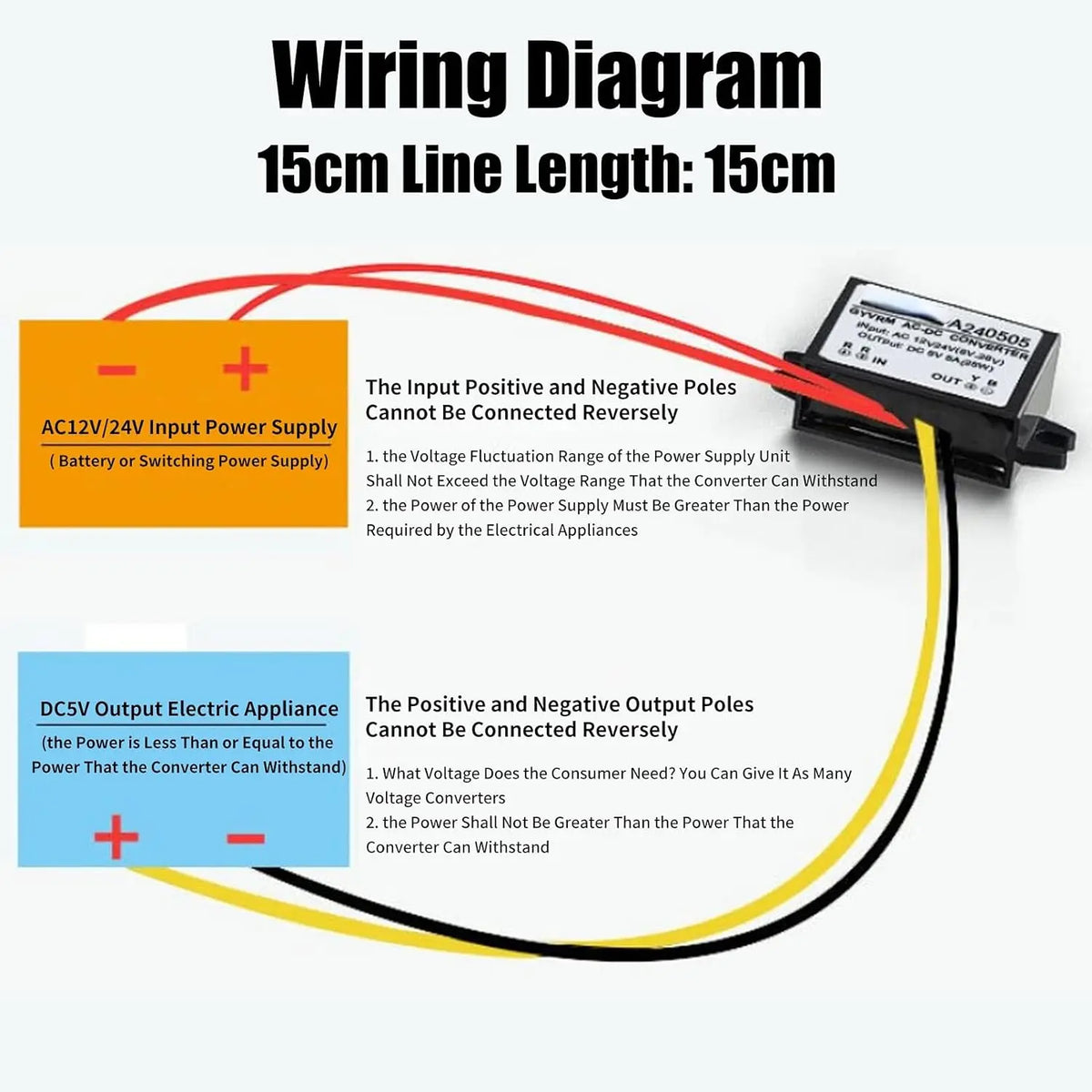 Voltage Power AC 12V 24V to DC 5V Voltage Regulator Power Module for Car Step Down Converter1A 2A 3A AC to DC 5C waterproof