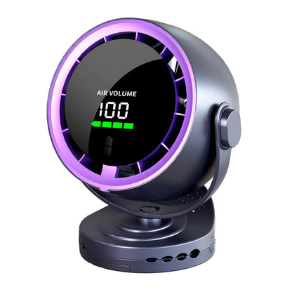 Digital Display Desktop Remote Control Fan 720 Degree Rotation Adjustable Clip-on Fan Office High Speed Turbine Powerful Fan
