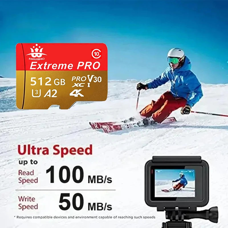 Original- Memory Card 64GB Class 10 TF Card 8GB Mini SD Card 512GB 256GB A2 U3 Micro Cards High Speed TF Cards