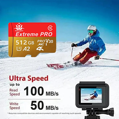 Original- Memory Card 64GB Class 10 TF Card 8GB Mini SD Card 512GB 256GB A2 U3 Micro Cards High Speed TF Cards