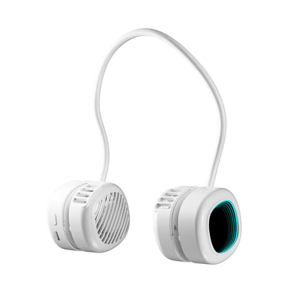 Fan Long Battery Neck Portable No Bladeless Hanging Neck Rechargeable Air Cooler 5 Speed Mini Summer Sport Fan 2000mAh