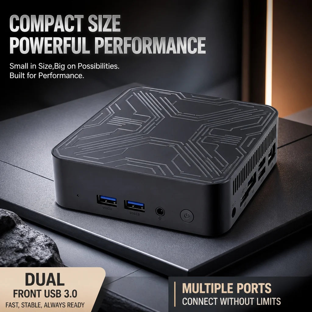 New Mini PC Core i9 10980HK 16GB 1TB 2TB Portable SSD 4K HD Gaming Gamer Desktop Computer