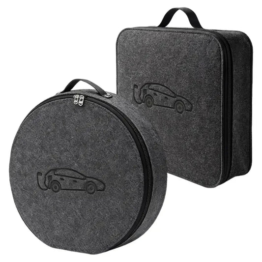 New Energy Vehicle Charging Gun Storage Bag Portable EV Charger Cable Bag Waterproof Auto EV Charging Jumper Storage Bag