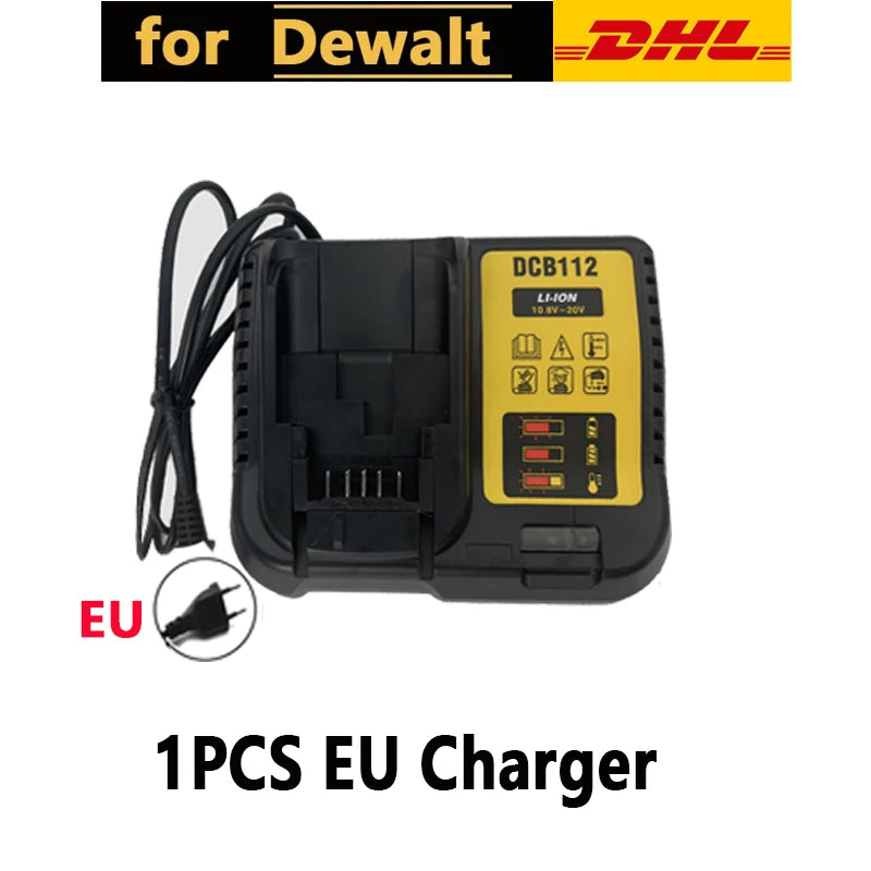 For DeWalt 20V Lithium Ion Batteries 20V 12Ah DCB203 Li Ion Battery Replacement DCB206 DCB205 DCB204 DCB200 Power Tools