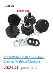 20PCS RM065 Trimmer Potentiometer Adjustable Resistor 500R 1K 5K 10K 20K 50K 100K 200K 500K 1M RM-065 Variable Resistors
