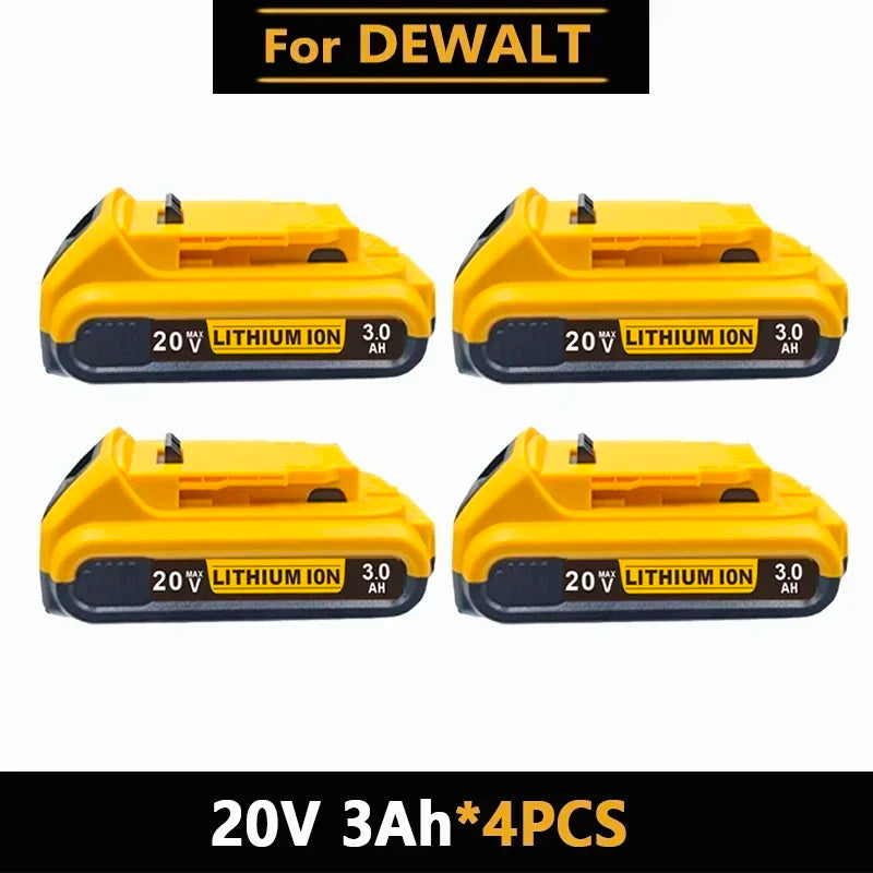 for DeWalt 18v 20V Lithium Ion Batteries 20V 12Ah DCB203 Li ion Battery Replacement DCB206 DCB205 DCB204 DCB200Power Tools