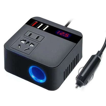 Car Inverter DC12V/24V to DC110V/220V 150W Peak LED Display Sockets Power Inverter Adapters Fast Charging Automobiles Inverters