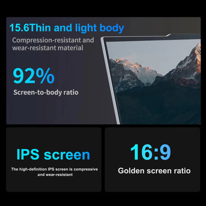 Windows 11 Pro 15.6" Ultra Slim Laptop intel Core i9-9900 16GB RAM 1/2TB SSD Fingerprint Unlock Office game Backlight Laptop