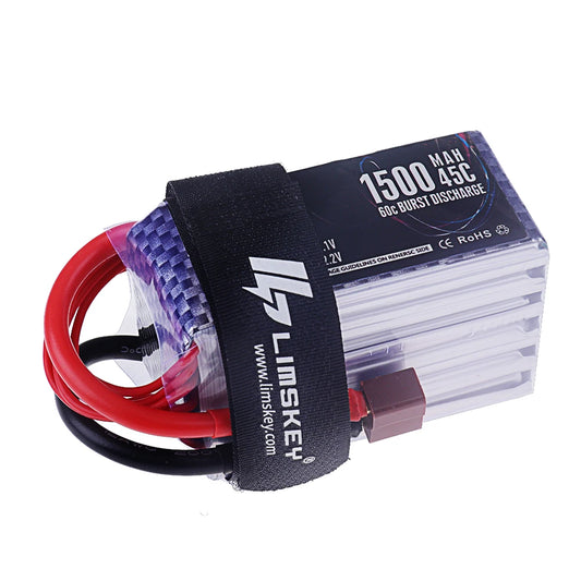 6S 22.2V 45C 1500/2200/2800mAh LiPo Battery With XT60 XT90 Plug High Power RC Model Battery