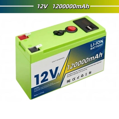 12V 18650 Lithium Battery 200Ah LiFePO4 Deep Cycle Built-in BMS Applicable To UPS Suitable for Children's Toy Cars Scooters